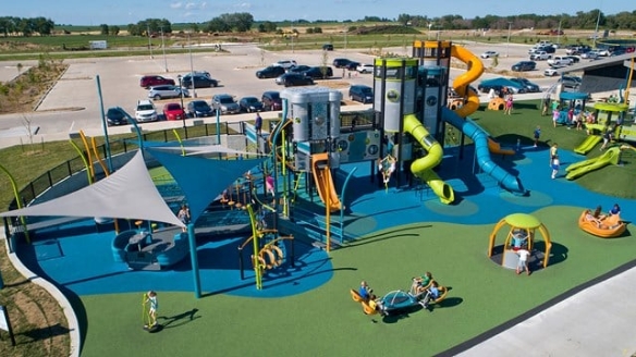 Large multi-colored playground